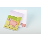3132  Note Pad-EWES NOT FAT, EWES FLUFFY